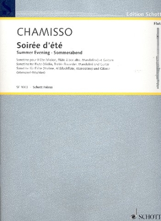 Soire d't pour flute (violon/mandoline/ flute  bec alto ) et guitare partition et partie
