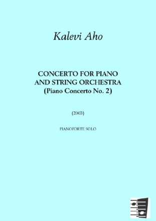 Kalevi Aho, Concerto For Piano and String Orchestra Piano and String Orchestra Part