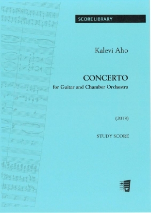 Kalevi Aho, Concerto for guitar and chamber orchestra Chamber Orchestra and Guitar Score