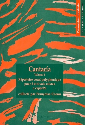 Cantara vol.2 pour choweur mixte a cappella partition