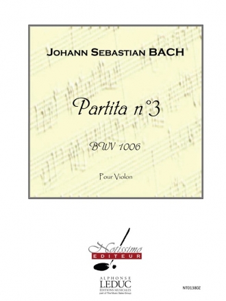 Partita no.3 BWV1006 pour violon