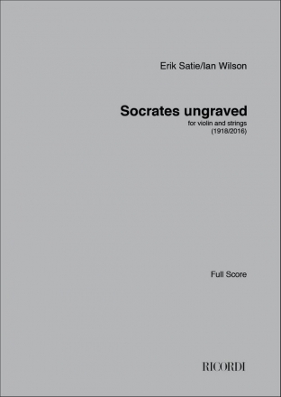 Erik Satie, Socrates ungraved 4-6 String Instruments Buch