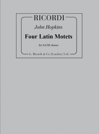 John H. Hopkins, Four Latin Motets Classical Partitur