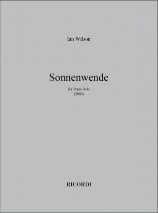 Ian Wilson, Sonnenwende Klavier Buch