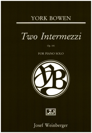2 Intermezzi op.141 for piano