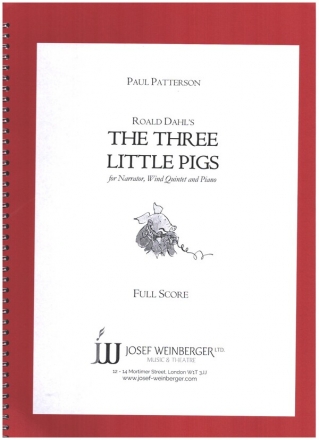 The three little Pigs for narrato wind quintet and piano 2 scores and intrumental parts