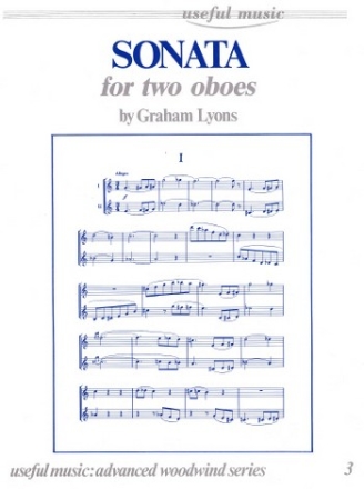 Graham Lyons Sonata for Two Oboes oboe duet