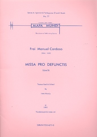 Missa pro defunctis for mixed chorus a cappella (8 voices) score