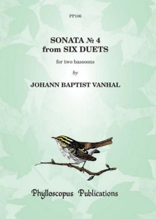 Johann Baptist Vanhal Ed: F H Nex and C M M Nex Sonata No. 4 bassoon duet