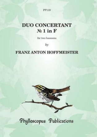 Franz Anton Hoffmeister Ed: C M M Nex and F H Nex Duo Concertant No. 1 in F bassoon duet