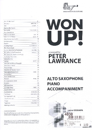Won up for saxophone and piano piano accompaniment