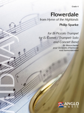 Flowerdale from 'Hymn of Highlands' for trumpet (or eb cornet) and  concert band   score and parts