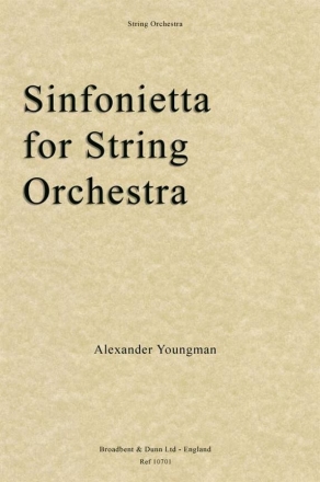 Alexander Youngman, Sinfonietta Streichorchester Stimmen-Set