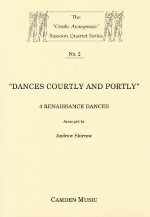 Mainerio, Praetorius and Puerle, Traditional: Dances Courtly and Portl for bassoon quartet (3 bns+contra) Partitur und Stimmen