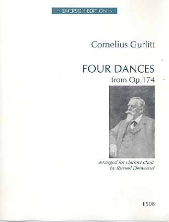 4 Dances from op.174 for clarinet ensemble score and parts