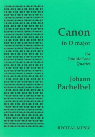 Canon for 4 double basses score and parts
