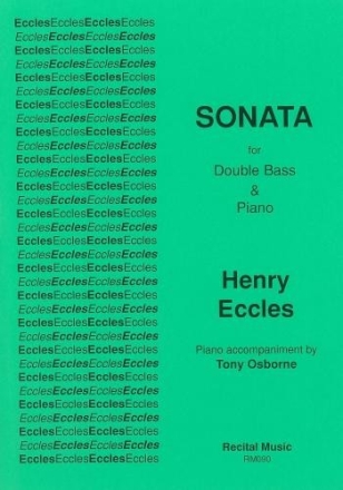 Henry Eccles Arr: Tony Osborne Ed: David Heyes Sonata double bass & piano