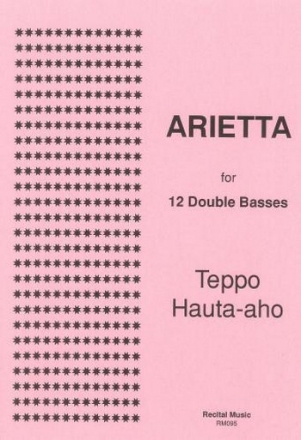 Teppo Hauta-aho Arietta for 12 double basses double bass ensemble