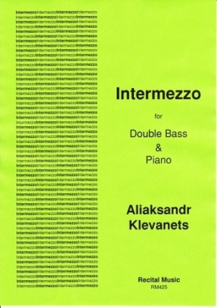 Aliaksandr Klevanets Intermezzo double bass & piano