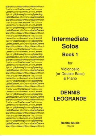 Dennis Leogrande Intermediate Solos Book 1 cello & piano, double bass & piano