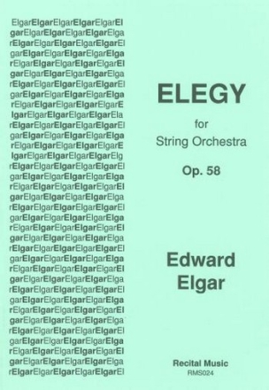 Sir Edward Elgar Ed: David Heyes Elegy Op.58 string orchestra