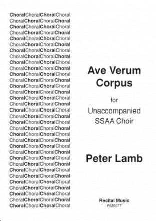 Peter Lamb Ave Verum Corpus choral (upper voices)