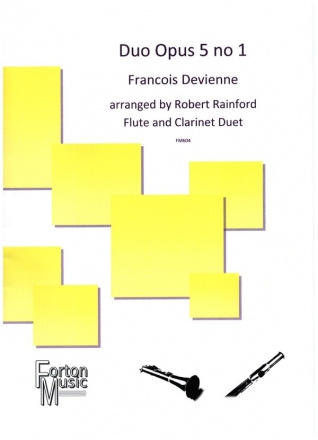 Duo op.5,1 for flute and clarinet score