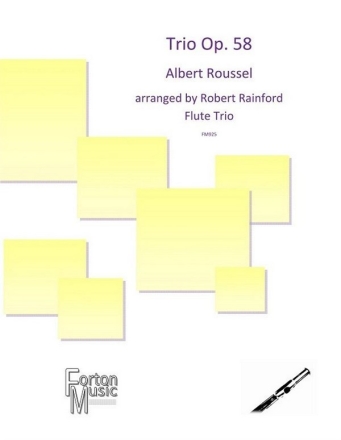 Albert Roussel, Trio Op. 58 2 Flutes and Alto Flute Set