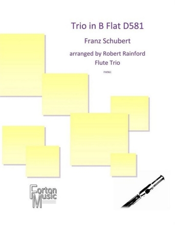 Trio D 581 for 2 flutes and alto flute set of parts