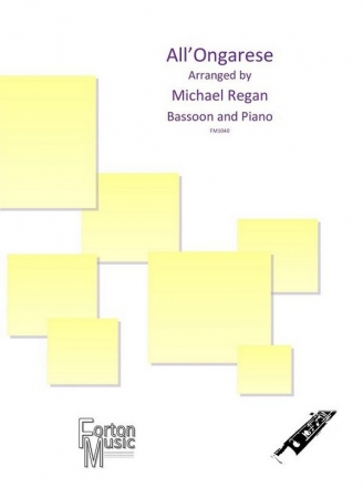 Michael Regan, All'Ongarese Bassoon and Piano Book & Part[s]