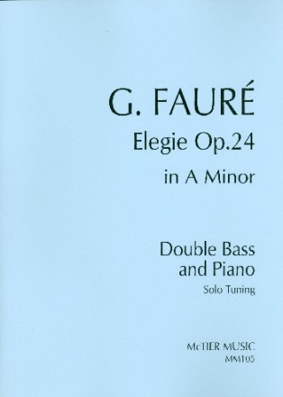 Elegie in A Minor (Solo Tuning) for double bass and piano