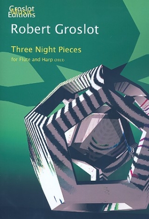 3 Night Pieces for flute and harp score and part
