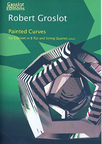 Painted Curves for clarinet and string quartet score and parts