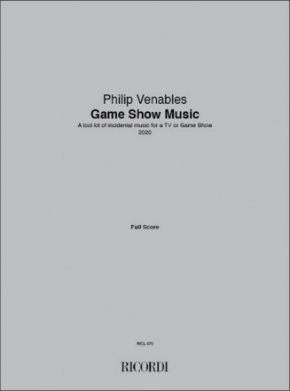 P. Venables, Game Show Music for 11 instruments Partitur