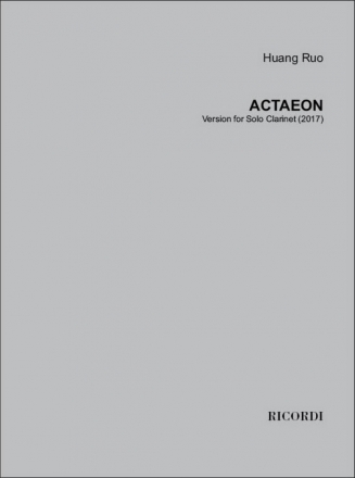 Ruo, Actaeon for solo clarinet