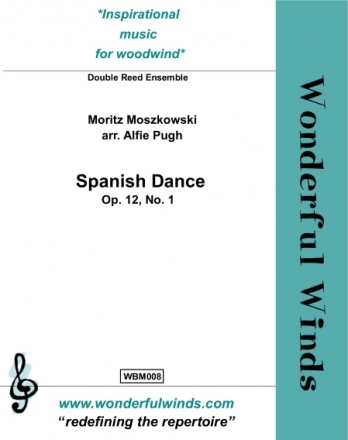 Spanish Dance op.12,1 Double Reed Ensemble: 3 Obs, CA, 2 Bsns, Cbsn (opt.) score