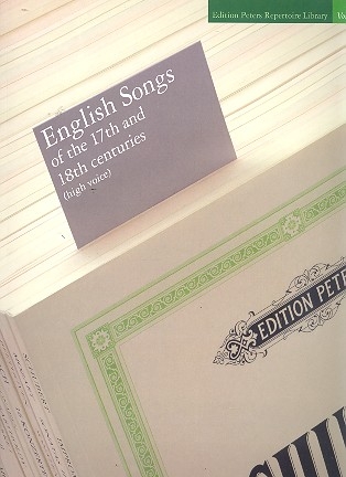 English Songs of the 17th and 18th Centuries for high voice and piano