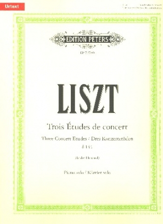 3 Etudes de concert S144 fr Klavier