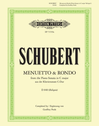 EP71559A  Schubert, Sonate in C D840 'Reliquie' fr Klavier
