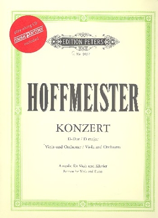 Konzert D-Dur fr Viola und Orchester (+CD) fr Viola und Klavier