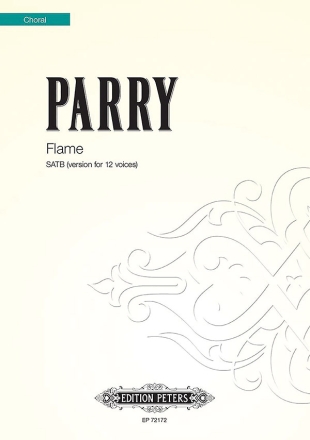 Flame for mixed chorus a cappella score