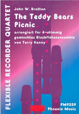The Teddy Bear's Picnic fr 4 Blockflten ( Ensemble ) Partitur und Stimmen