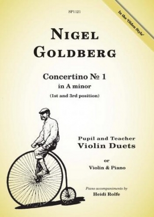 Concertino a minor no.1 for violin and piano (with optional violin 2 (teacher))