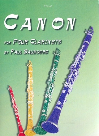 Canon for 4 clarinets score and parts