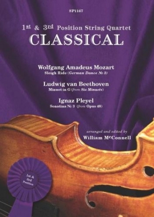 1st and 3rd Position String Quartet - Classical for string quartet score and parts