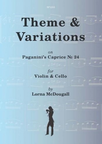 Theme and Variations on Paganini's Caprice no.24 for violin and cello score and parts