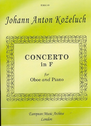 Concerto in F  for oboe and piano