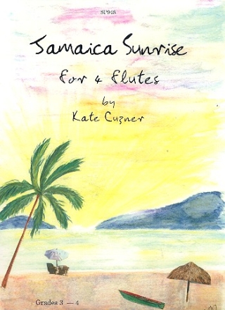 Jamaica Sunrise for 4 flutes score and parts