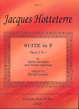 Suite in F Major op.2,1 for treble recorder and Bc