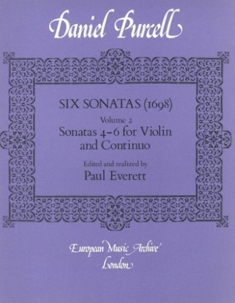 6 Sonatas vol.2 (nos.4-6) for violin and piano